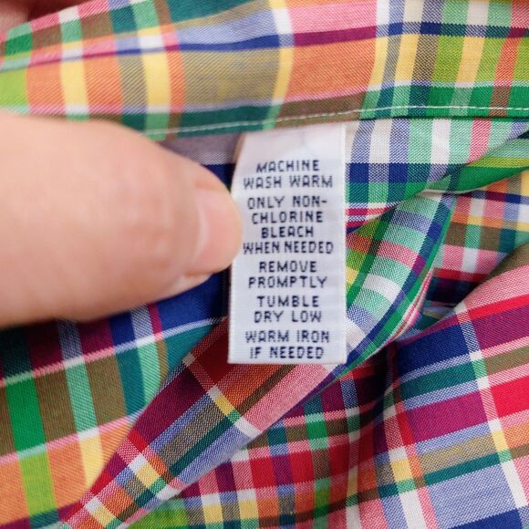 Ralph Lauren Classic Fit Plaid Shirt Men's XL Plaid Button Down Long Sleeve - Picture 5 of 7